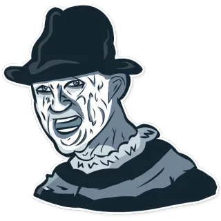 😄 30339344 Freddy Krueger A Nightmare on Elm Street horror, monster, villain, nightmare, freddy krueger telegram sticker