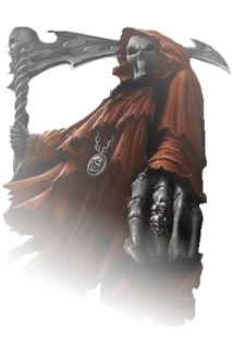 😞 73bc8736 Grim Reaper Muerte, Parca, Esqueleto, Guadaña, Oscuro, Figura encapuchada telegram sticker