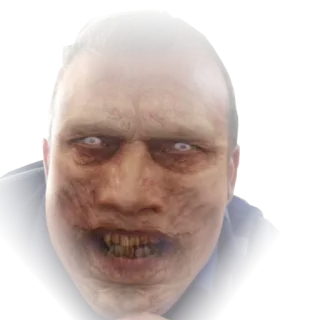 🤑 7a4215c2 Zombie, Monstruo, Terror, No muerto, De miedo, Espeluznante, Gore telegram sticker