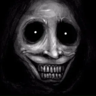 😙 5dd236a3 terror, arrepiante, assustador, monstro, rosto whatsapp sticker