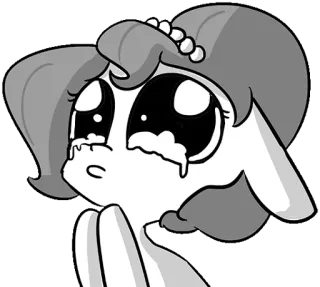 😍 2a7a23ec huilen, verdrietig, emotioneel, cartoon, anime, personage whatsapp sticker