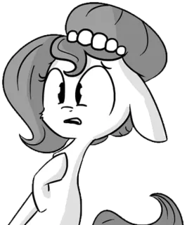 😧 5610d29c cartoon, personage, grijstinten, illustratie whatsapp sticker