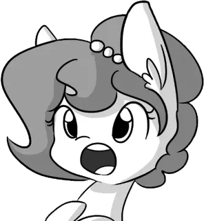 😮 6becc3bb pony, cartoon, dier, kunst, sticker whatsapp sticker