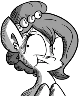 😳 74edd770 cartoon, strip, schets, personage, vrouw, uitdrukking whatsapp sticker