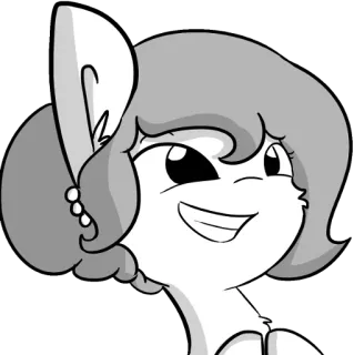 😬 7d097440 cartoon, glimlach, dier, tekening, pony, antropomorf, zoogdier, schets whatsapp sticker