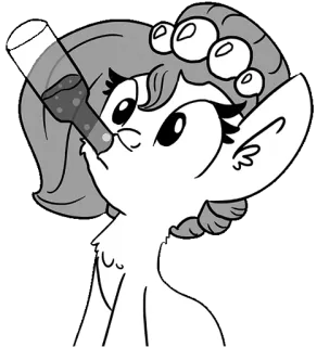 😷 889a718b cartoon, drankje, alcohol, pony, kawaii, drank whatsapp sticker