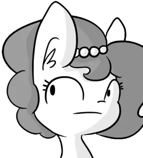 😐 8e2a4354 cartoon, personage, schattig, grijstinten, illustratie whatsapp sticker