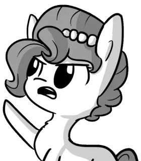 👆 b529ace3 pony, cartoon, dier, paard, tekening, schattig whatsapp sticker