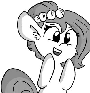 😀 c7c40709 Pony, Cartoon, Dier, Schattig, Paard, Blij whatsapp sticker