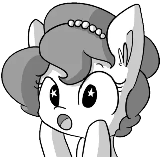 🌟 f712be81 pony, cartoon, sticker, dier, verrassing, my little pony, paard whatsapp sticker