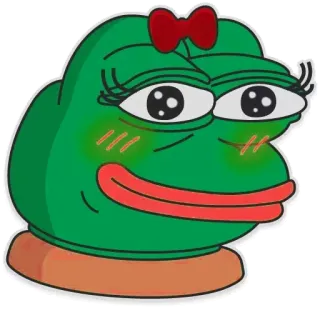 🙂 2b5f9fec Pepe the Frog pepe, rana, meme, dibujo animado, kawaii, pegatina telegram sticker