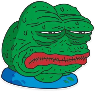 😩 2eaa1071 Pepe the Frog Meme, Meme de internet, Rana, Pepe, Personaje, Dibujo animado telegram sticker