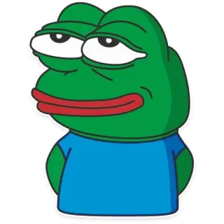 😏 45ace81d Pepe the Frog pepe, rana, meme, meme de internet, dibujo animado, rana verde telegram sticker