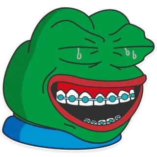 😹 480c6128 Pepe the Frog Pepe la rana, Meme de internet, Rana, Dibujo animado telegram sticker