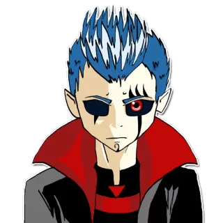 😐 92c74691 anime, manga, character, art, illustration whatsapp sticker