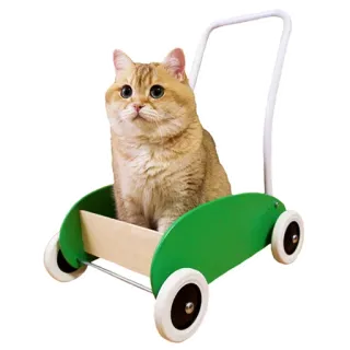 🚛 6b86dd6b кот, домашнее животное, животное, котенок, тележка, игрушка telegram sticker