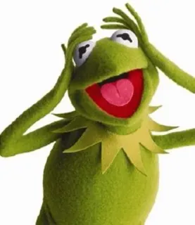 😅 acab584c Kermit Kermit, o Sapo, Muppets, sapo, personagem de desenho animado, Jim Henson, verde telegram sticker