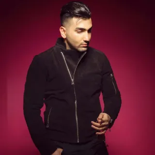 ⛓ fb6d8438 pria, jaket, fashion, potret, pria, orang telegram sticker