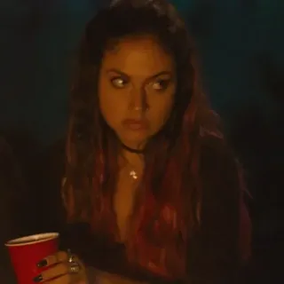 🖤 ef77c4d6 mulher, copo vermelho, festa, morena, pessoa, retrato telegram sticker