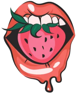 Hot Lips @stickersb2b whatsapp stickers
