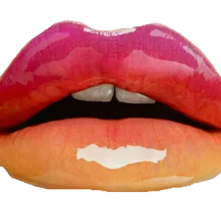 💋 e9206e1a ริมฝีปาก, ปาก, ออมเบร, ความงาม, แต่งหน้า telegram sticker