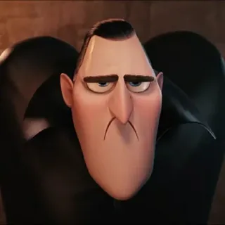 ☹ 4f55a853 Count Dracula Hotel Transylvania 뱀파이어, 만화, 괴물, 호텔, 드라큘라 telegram sticker