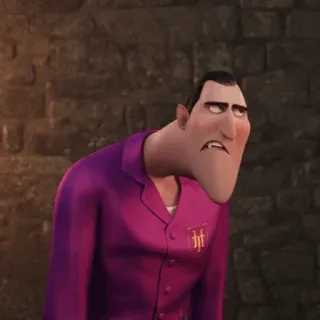 😐 6da4afad Dracula Hotel Transylvania 뱀파이어, 만화, 애니메이션, 호텔, 괴물 telegram sticker