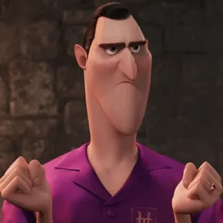 😐 7dfd1b46 Vlad Hotel Transylvania 뱀파이어, 호텔, 만화, 애니메이션 telegram sticker