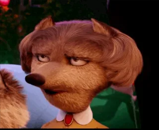 🐻 6d41e18e serigala, kartun, anjing, binatang, lucu, meme telegram sticker