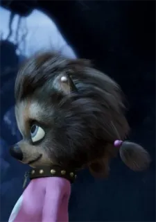 🐾 fca2745d kartun, hewan, anjing, kalung, potret, imut telegram sticker