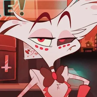 💝 045065be Angel Dust Hazbin Hotel Hoạt hình, Phim hoạt hình, Anime, Ác quỷ, Hazbin Hotel telegram sticker