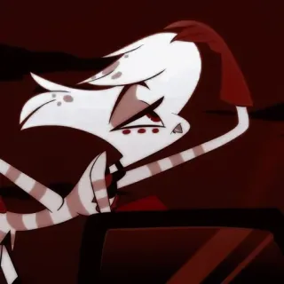 💝 39b99337 Angel Dust Hazbin Hotel hazbin hotel, angel dust, phim hoạt hình, hoạt hình telegram sticker