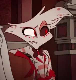 💝 f358cc9c Angel Dust Hazbin Hotel Phim hoạt hình, Ác quỷ, Khách sạn, Địa ngục, Nhân vật, Hoạt hình telegram sticker