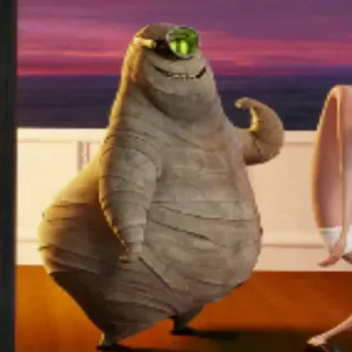 🕸 0314c93b Bob Monsters vs. Aliens mummia, mostro, animato, personaggio whatsapp sticker