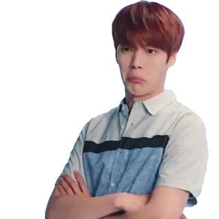 😒 58fad433 人物, 男人, 肖像, 交叉双臂, 表情, 休闲 telegram sticker