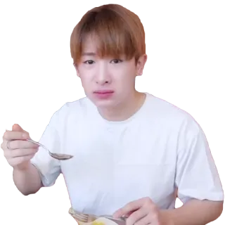 😨 8a800f19 人, 吃, 勺子, 餐, 食物, 肖像 telegram sticker