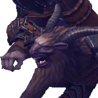 👿 6ebdcee4 chèvre, animal, fantaisie, créature telegram sticker