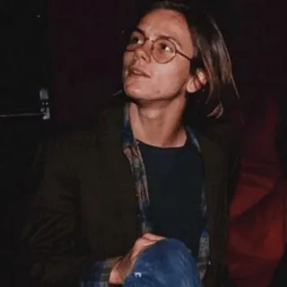 🔱 cbf6f4dc persona, actor, retrato, hombre, gafas, casual telegram sticker