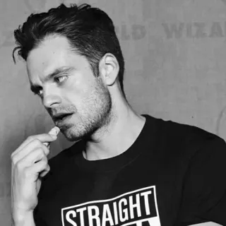 🔱 ef9295fb STRAIGHT hombre, camiseta, heterosexual, persona, retrato telegram sticker