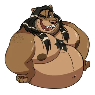 😜 139a3a55 urso, desenho animado, animal, mamífero, peludo telegram sticker