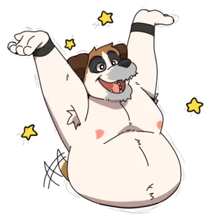 🌟 65b2a5e2 cachorro, animal, desenho animado, peludo, antropomórfico telegram sticker