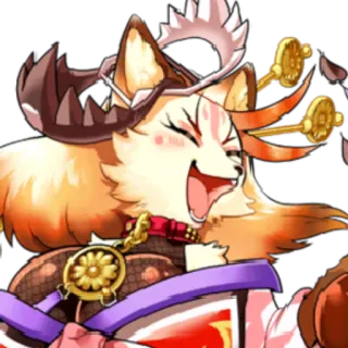 😍 686ec946 动漫, 狐娘, 漫画, 卡哇伊, 可爱 telegram sticker