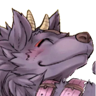 😊 bc948670 兽人, 狼, 动物, 可爱, 兽迷 telegram sticker