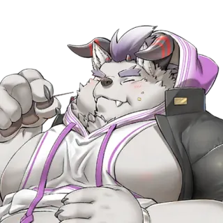 ☺️ ee5a606c 兽人, 拟人, 怪物, 角色, 生物 telegram sticker