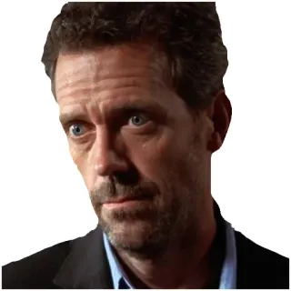 😔 3002e5a9 House House, M.D. врач, медицинский, телешоу, Хью Лори, медицина whatsapp sticker