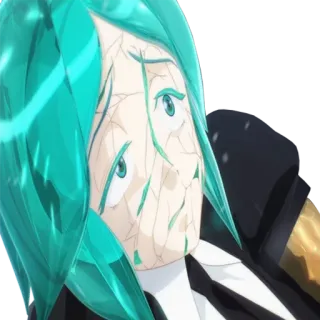 😟 0bcf50d9 Phosphophyllite Houseki no Kuni Anime, Karakter, Phosphophyllite, Houseki no Kuni, Manga whatsapp sticker