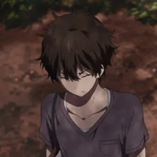 🐉 226018bb Anime, Menino, Triste, Adolescente whatsapp sticker