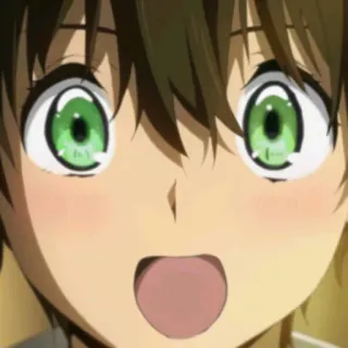 🎋 3a22b6b0 Anime, Mangá, Fofo, Desenho animado, Expressão, Rosto whatsapp sticker