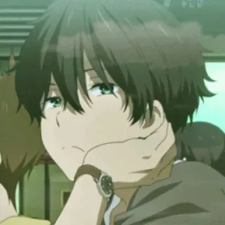 🛶 45095945 Anime, Menino, Desenho animado, Ilustração, Retrato whatsapp sticker