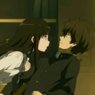 ⛰ d008ea31 Anime, Casal, Romance, Escola, Estudantes whatsapp sticker